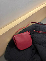 Lunivop  Versatile Commuting Single Shoulder Crossbody Saddle Bags for Women New Retro Mini Red Mobile Phone Bag