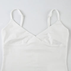 Lunivop  Sexy Low Neck Crop Top y2k Aesthetic Sleeveless White Tank Tops Women Basic Casual Solid Tee Vintage Sexy Camisole Summer