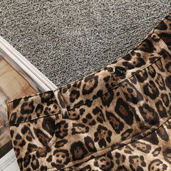 Lunivop Sexy Leopard Print Pleated Skirt Y2k Vintage Style Women High Waist Skirts Ruffle Mini Skirt Brown Female Streetwear