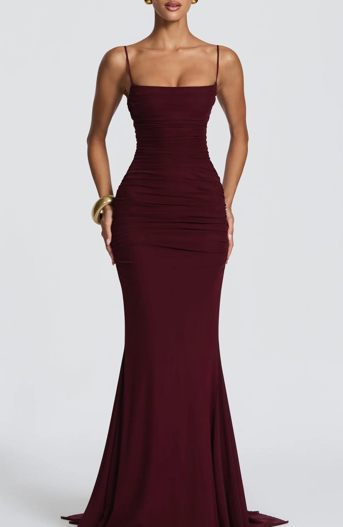 Lunivop  Spring Sexy Fashion Strapless Fine Shoulder Ruffles Advanced feeling Cleanfit Aesthetic Evening Gown Bodycon Bodice Dress