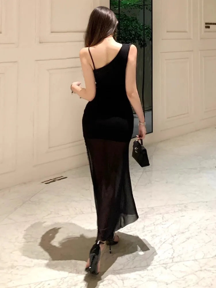 Lunivop  Sexy Dresses Women Strapless Sequins Patchwork Elegant Split Backless Vintage Elegant Party Dress Female Cocktail