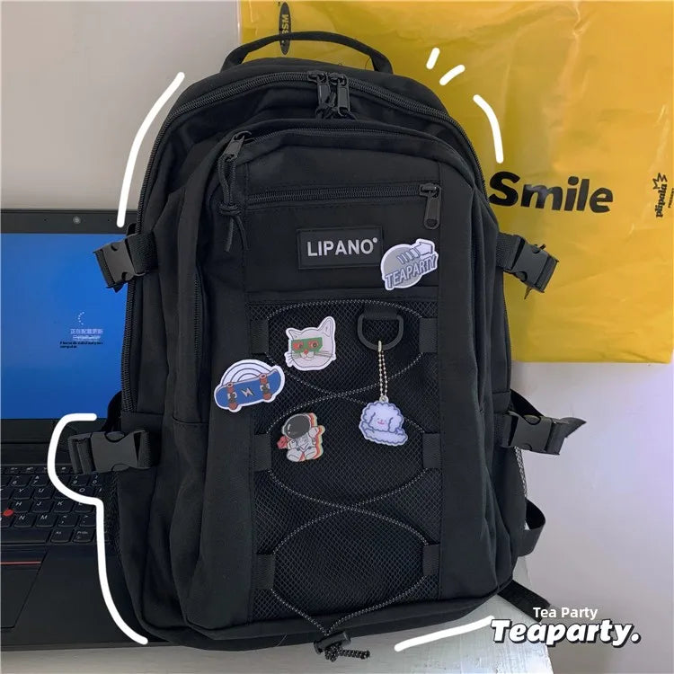 Lunivop  Large Capaci ex Harajuku Sle Bapa Korean Faion oulder Bag Water Resistant Casual Travel Bapa for Men And ...