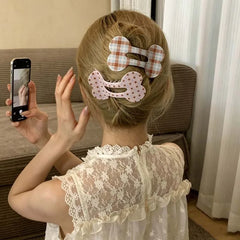 Lunivop  Fashion Leopard Print Bone Hair Claw For Women Classic Colorful Polka Dot Hair Clip Back Head Clip Cute Hair Accessories
