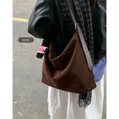 Lunivop  New Korean Retro Fashion Shoulder Versatile Commuter Tote Bags Autumn and Winter Underarm Bag for Women