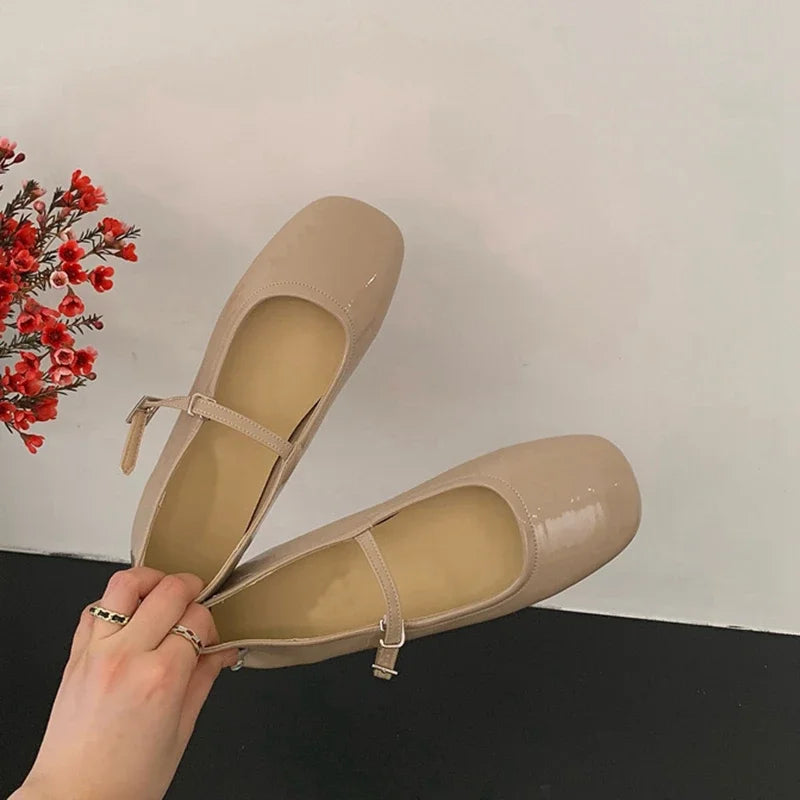 Lunivop Spring Summer Mary Jane Shoes Women Soft Sole Casual Outdoor Dress Ballet Shoe Round Toe Shallow Flats Zapatos De Mujer