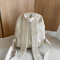 Lunivop 100% Cotton Small Backpacks Women Solid Canvas Little Leisure Or Travel Bags Cute Cloth Child School Bags Shoulder Green Package