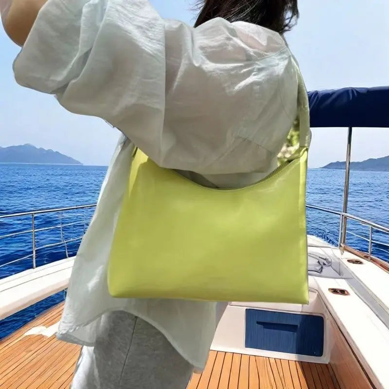 Lunivop   Candy Colored Underarm Bag Women's Handbag oulder Bag Korean Sle PU Leather Casual Summer Bag for Daily Use