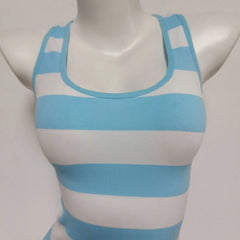 Lunivop  Summer Dopamine Sweet Spice Girls Sling Vests Casual Personalized Stripe Slim Tanks All-match Panelled Fashion New Tees