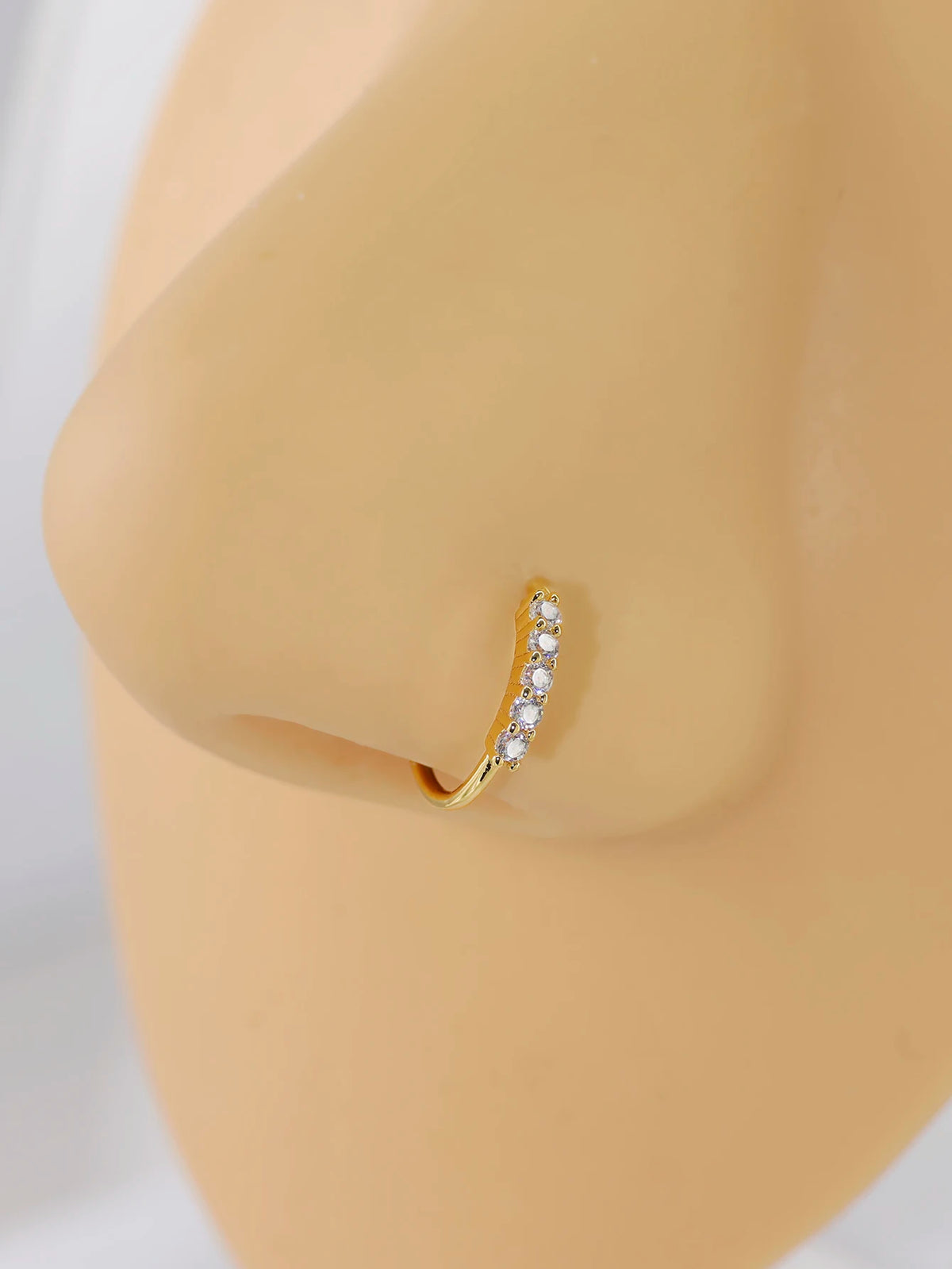 Lunivop  Single-row miniature zircon ultra-sparkle fine drill exquisite with drill opening ring nose stud nose pierced nose ring Earrings
