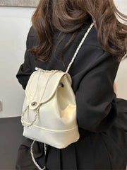 Lunivop  Silver Chain Crossbody Bag Women's Travel Bapa oulder Bag Handbag Soft PU Leather Buet ape Small Size Faionable