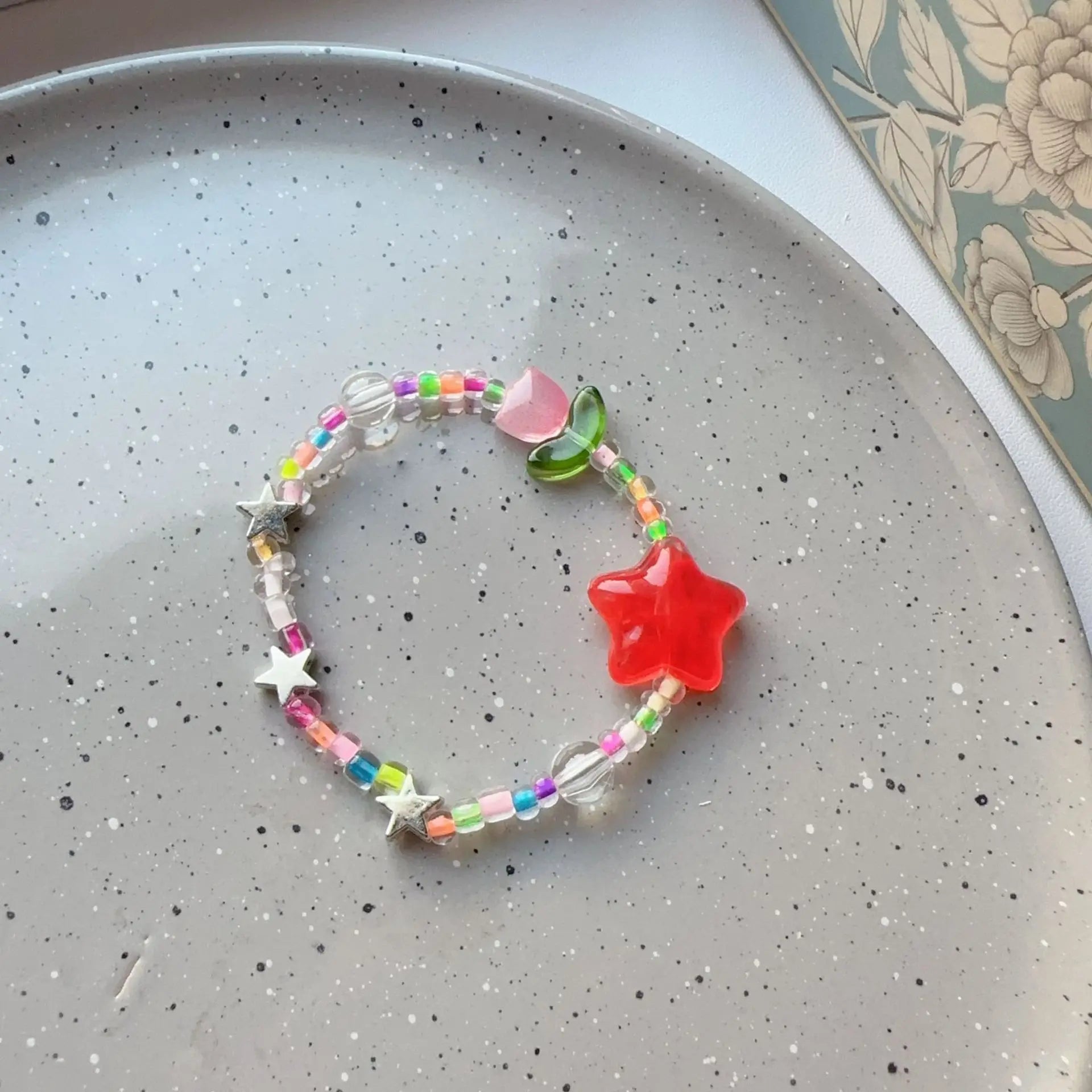 Lunivop Colorful Beaded Bracelet Simple Stretch Bracelets Summer Jewelry Stackable Bangle Friendship Wristbands