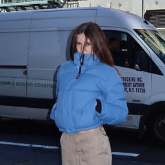 Lunivop Zipper Up Button Pocket Long Sleeve High Waist Women'S Coats Jackets Winter Y2K Casual Vacation Clothing