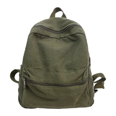 Lunivop  Brand High Quality Canvas Backpacks Women Solid 100% Cotton School Bags Soft Green Satchels Small Cloth Leisure Or Travel Bags