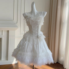 Lunivop  Fashion Women Dress Short Sleeve Strapless Lace Patchwork Female Summer Party Dresses New Tide