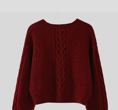 Lunivop Knit Cardigan for Women Regular Fit Button-up V-Neck Crop Sweater Jacket Teen-girl Fall Winter Vintage Outfit