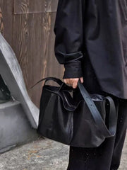 Lunivop  Soft Leather Tote Bags Women's Large Capacity Commuting Handbag Shoulder Diagonal Black Rge Capacity Bag black bag tote bag