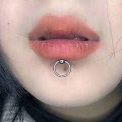 Lunivop  1PC 316L Surgical Steel Labret with Slave Ring Ball Lip Stud Ear Cartilage Tragus Helix Earring Daith Lobe Body Piercing Jewelry