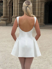 Lunivop  Summer New Women's Fashion Solid Color Sleeveless Short Skirt Sexy Slimming Bareback Street Style Dress for Women