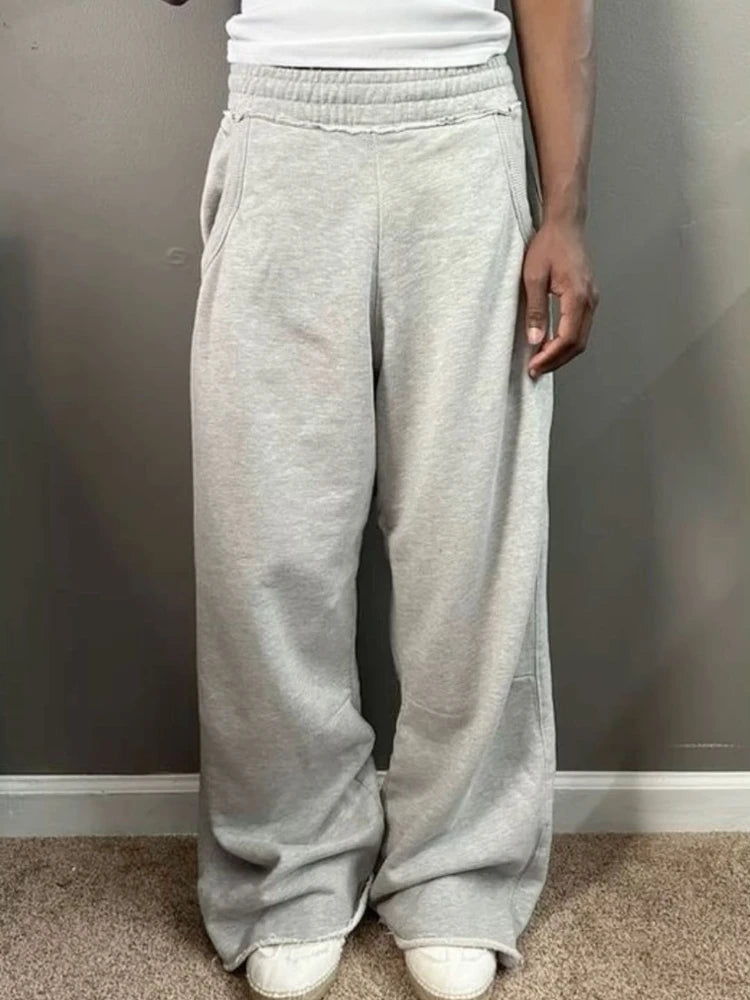 Lunivop Baggy Women Gray Sweatpants Oversized Korean Fashion Jogger Basic Pants Men Hip Hop Streetwear Casual Harajuku Trousers