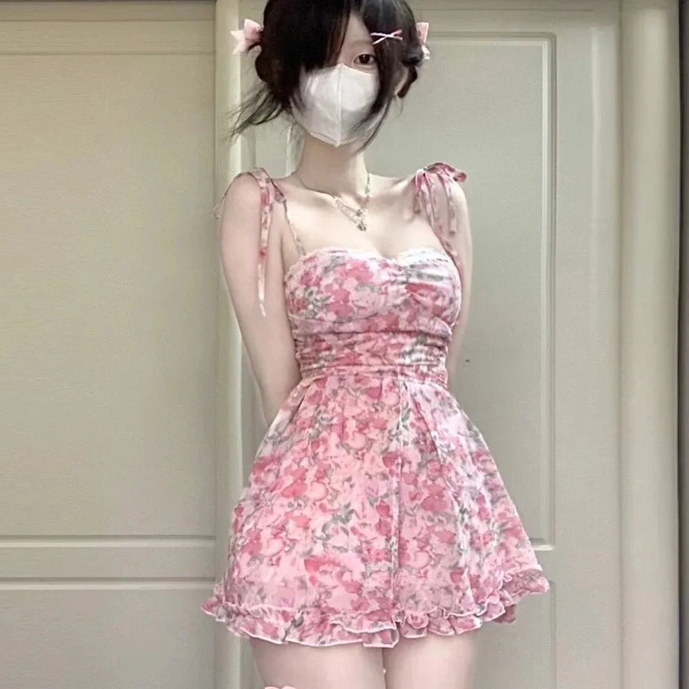 Lunivop  New In Floral Dresses Short Summer Dress Woman Trendy Mini Casual Party Fairy Clothing Ladies Dresses For Special Occasions