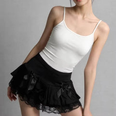 Lunivop  Korean New All Match Lace Edge Design High Street Skirts Y2k Aesthetic Summer Ruffle Slim A-line Short Jupe  Tiered Punk Skirt