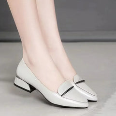 Lunivop  Moccasins Pointed Toe with Medium Heels Square Woman PumpsLoafers Shoes for Women on Sale Korean Style Discount Non Slip Offer