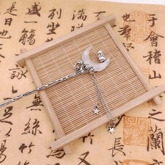 Lunivop  Fashion Moon Tassel Hair Stick For Women Classic Star Hair Stick Cheongsam Hanfu Headwear Hair Accessories