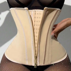 Lunivop  Waist Trainer Tummy Control Shapewear Tummy Control Belly Contracting Postpartum Body Shaper Zipper Buckle Seamless