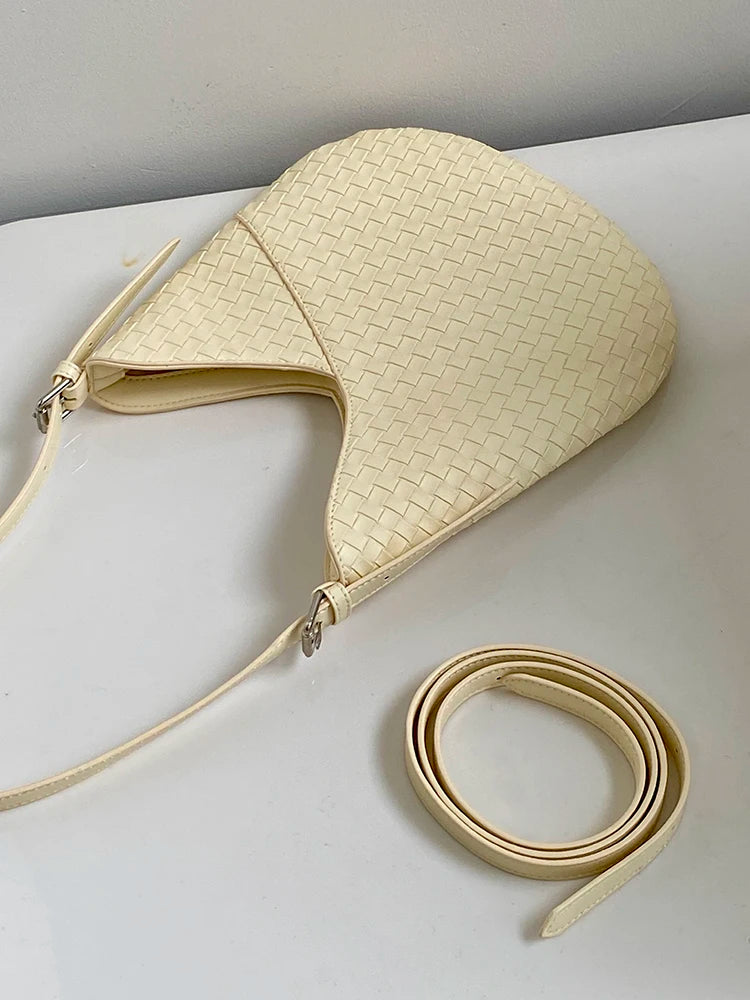 Lunivop  Harajuku Yellow Straw Bag Purse Women Hot Girls Weaving Chic Casual Shoulder Bags Ladies Holiday Beach Bag Handbag New