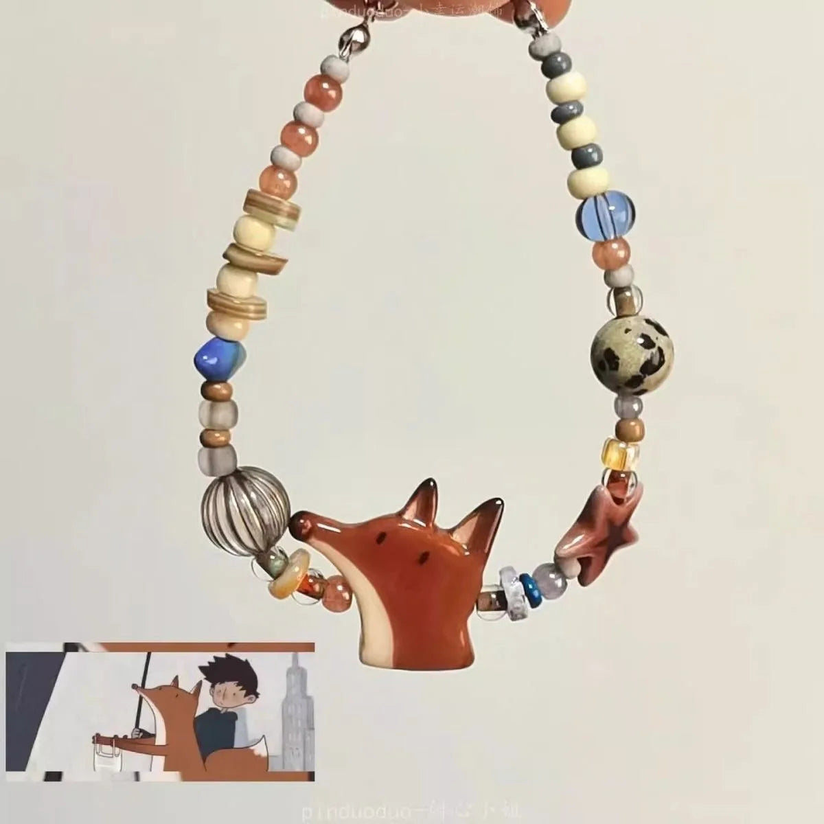 Lunivop Exquisite Creative Personalized Cartoon Fox Bracelet Beaded Stars Delicate Elegant Personal hobby Daily Wear Ornament Jewelry