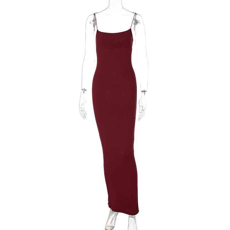 Lunivop Sling Classic Basic Elegant Long Women'S Dresses Casual Streetwear Outfit Party Vacation Y2K Fashion Clothing