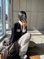 Lunivop  Sexy Hollow Out See Through Lace Trousers Summer New Loose Wide Leg Pants Korean Fashion Elastic Waist Flare