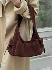 Lunivop  Niche Design Multi Pocket Commuting Handheld Underarm Bags for Women Retro Single Shoulder Tote Bag
