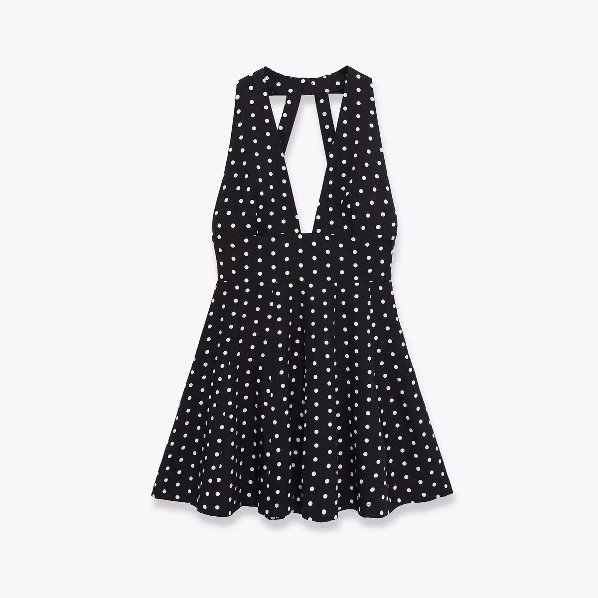 Lunivop  Women Vintage Polka Dot Halter Dress Female Sexy Sleeveless A-line Short Dresses Casual Chic Backless Vestidos