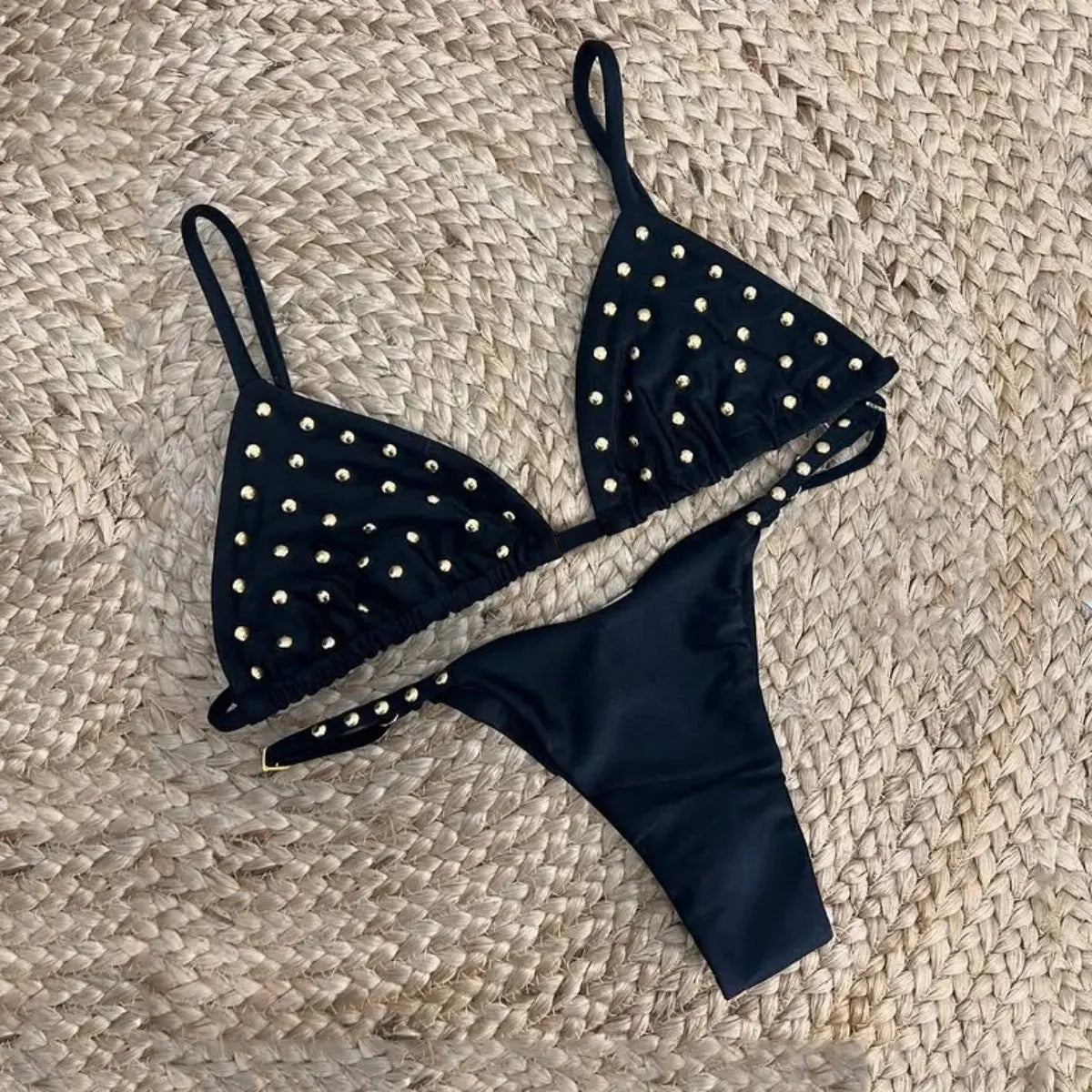 Lunivop   Push Up Bikini Women 2025 Sexy Swimsuit Crochet Swimwear Female Bandeau Biquini Solid Swimming Suit Beachwear Bathingsuit Outfit