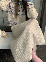 Lunivop  Deeptown Japanese Style Long Skirt Women Vintage Harajuku Thick Skirt Autumn Winter Solid Streetwear A-line Skirts Aesthetics