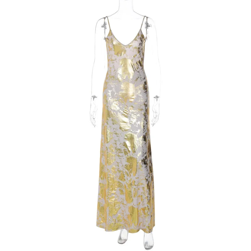 Lunivop Distressed Vintage Backless Pleated Open Back Women'S Dresses Y2K Elegant Evening Party Wholesale Prom Ladies Clothing