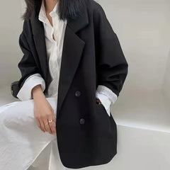 Lunivop  Spring New Women's Elegant Korean Style Suit Jacket with Versatile Design and Loose Collar Suitable for Office Work Blazer Women