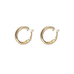 Lunivop Korean New Simple Temperament Circle Earrings Fashion Small Versatile Earrings Women's Jewelry