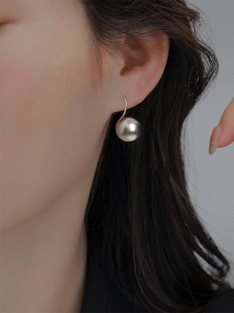 Lunivop Trendy Simple Grey White Pearl Earrings for Women Exquisite Needle Studs Sweet Elegant Party Jewelry Wedding Gifts