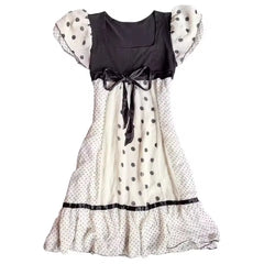 Lunivop  French New Sweet Elegant Polka Dot Print Dresses Y2k Fashion Spliced Slim Design Casual Punk Short Dress Constrast Color Clothes