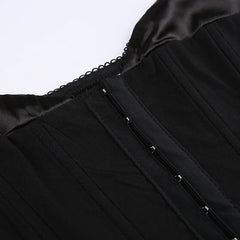 Lunivop  Ele Sexy  Color Low Ne Button Fibone Elastic Waist U-aped Hem Small Strapl Tube Top Women's Faion