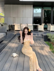 Lunivop  Woman Dress Lace Patchwork Ruffles Off Shoulder Summer Fashion French Style Chic Elegant Party Dresses Female Casual