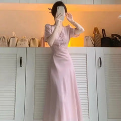 Lunivop  Modified Cheongsam Temperament Dress for Women in Summer New Style Waist-hugging to Make Them Look Slim High-end