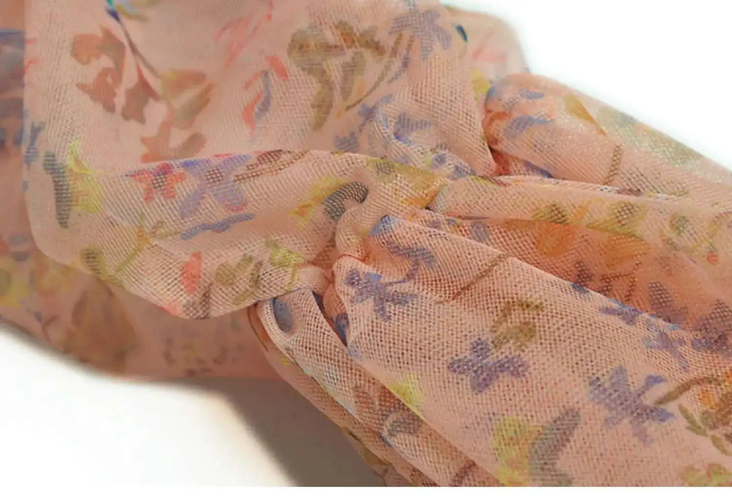 Lunivop Stand Collar Lantern Long Sleeve Mesh Floral Print Waist Cinching 2025 Spring New Big Swing Evening Wedding Dress