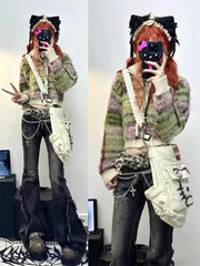 Lunivop  American High Street Bell Bottom Jeans Vintage Washed Low-waist Denim Pants 2025 Summer New Loose Straight Wide Leg Pants