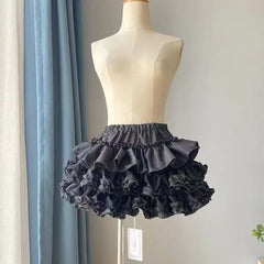 Lunivop  Sweet Lace Pleated Cake Skirt for Women Korean All-match Faldas Sexy Mujer 2025 Summer New Pumpkin A-line Flower Bud Skirts