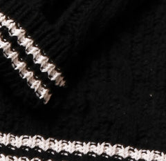 Lunivop Reputation Cardigan with Snake Star Cardigan Rep Taylor Embroidery V-Neck Button Up Knitted Sweater in Black Fall Winter