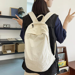 Lunivop  Large Capacity Waterproof Nylon Backpacks Solid Soft Light Leisure Or Travel Bags College style Cloth Packages Korea Casual Bag
