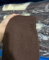 Lunivop  Harajuku Vintage Sweet Vest Top for Women+ Mid-length High Waist Loose Knitted Skirts Autumn Winter New Two Piece Sets